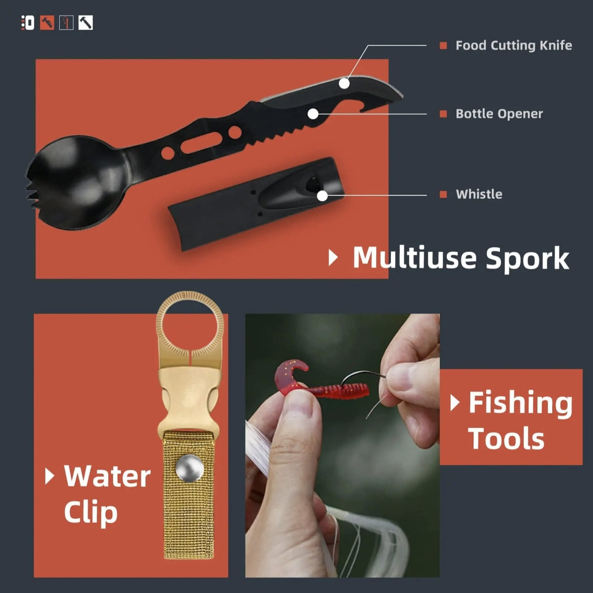 13-Piece Survival Gear Kit – Multi-Function Outdoor Emergency, First Aid & Camping Tools for Hiking and Adventure