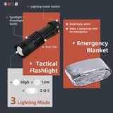 13-Piece Survival Gear Kit – Multi-Function Outdoor Emergency, First Aid & Camping Tools for Hiking and Adventure