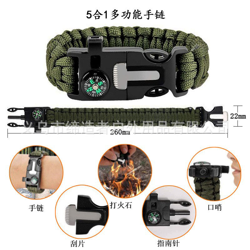 13-Piece Survival Gear Kit – Multi-Function Outdoor Emergency, First Aid & Camping Tools for Hiking and Adventure