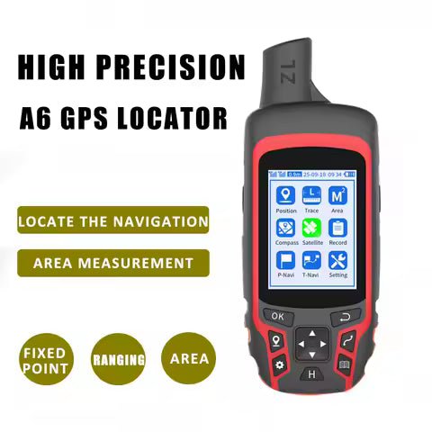 A6 High Precision Handheld GPS Positioning Fixed Point Navigation Measurement Tools Records GPS Track for Hiking camping